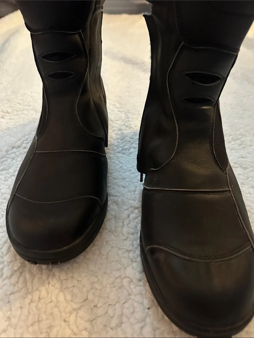 SIDI Black Tall Moto Boots - Sporty Waterproof